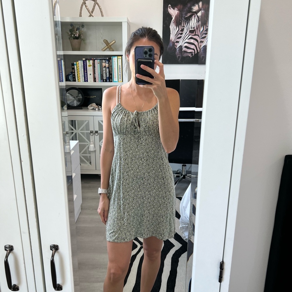 Green Floral Women's Dress